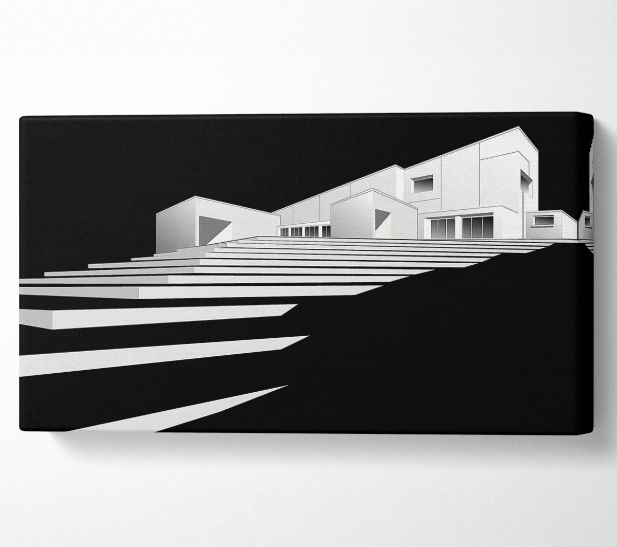 3D Building Model Canvas Print