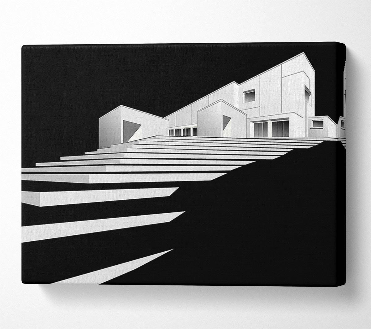 3D Building Model Canvas Print