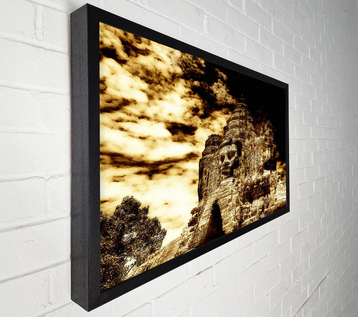 The Buddha King Of Angkor Wat Cambodia Canvas Wall Art