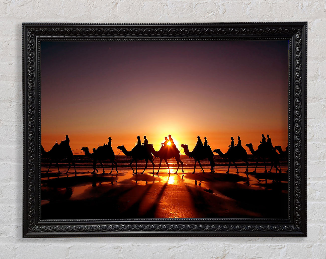 Camel Caravan Framed Print