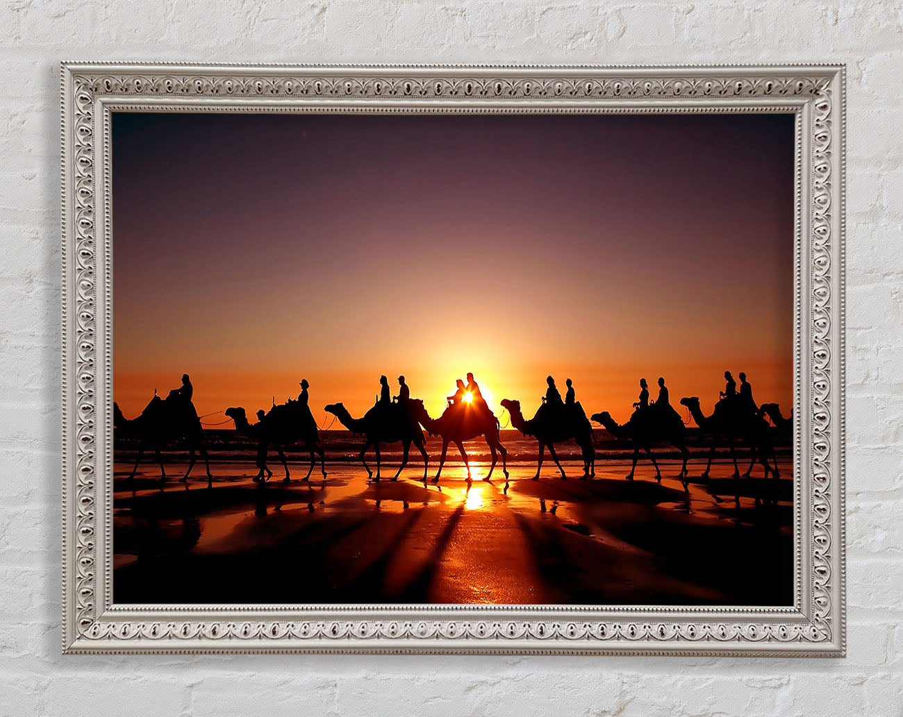 Camel Caravan Framed Print