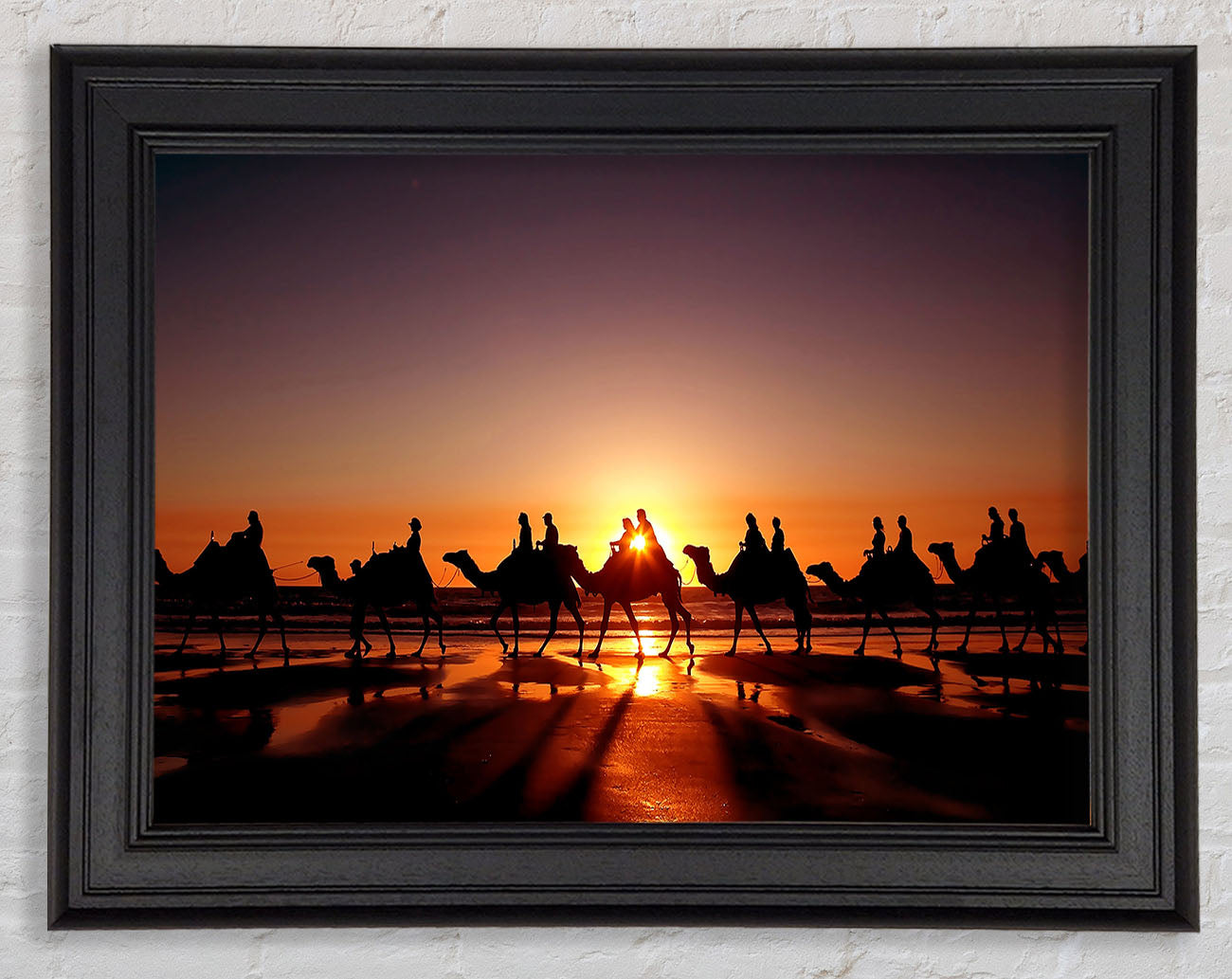 Camel Caravan Framed Print