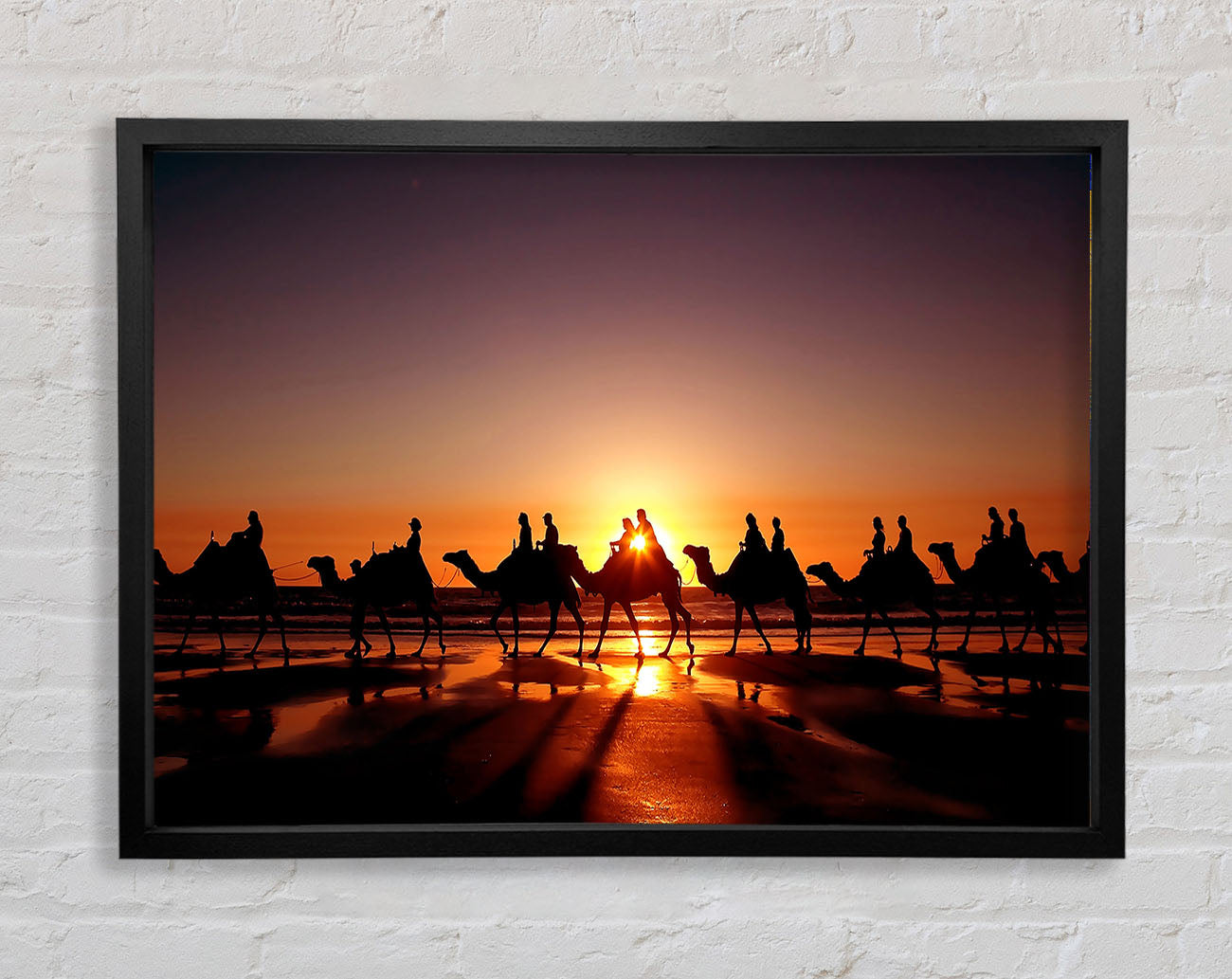 Camel Caravan Framed Print