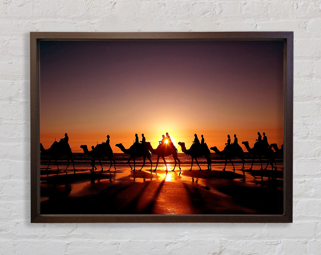 Camel Caravan Framed Print