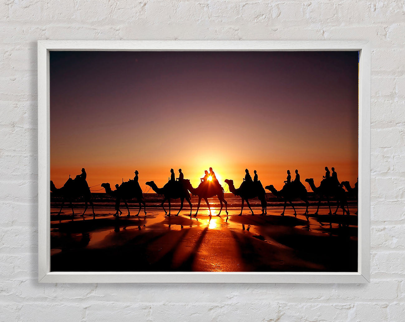 Camel Caravan Framed Print