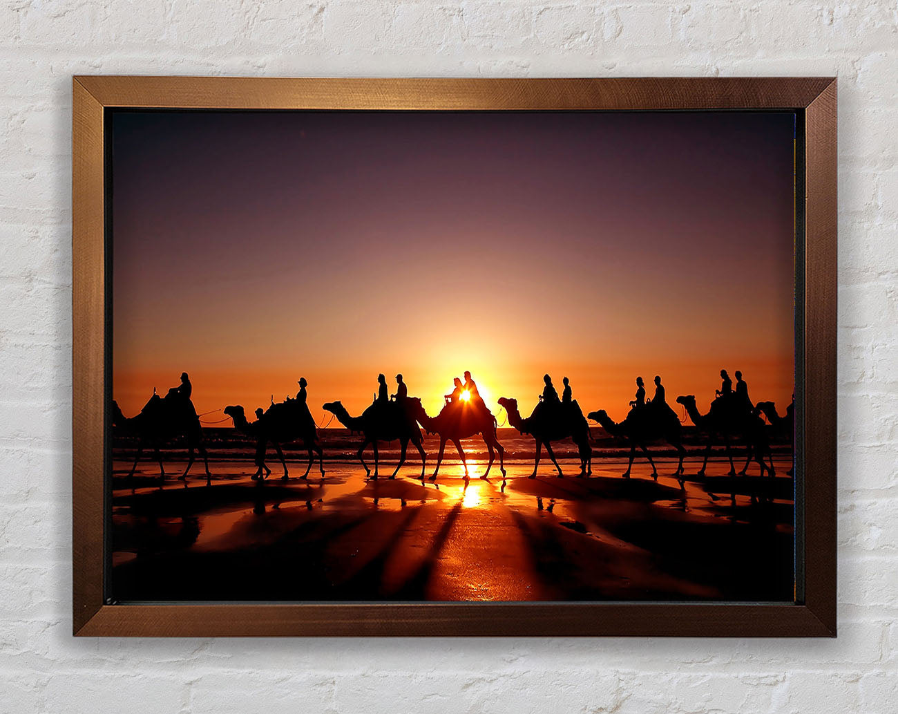 Camel Caravan Framed Print