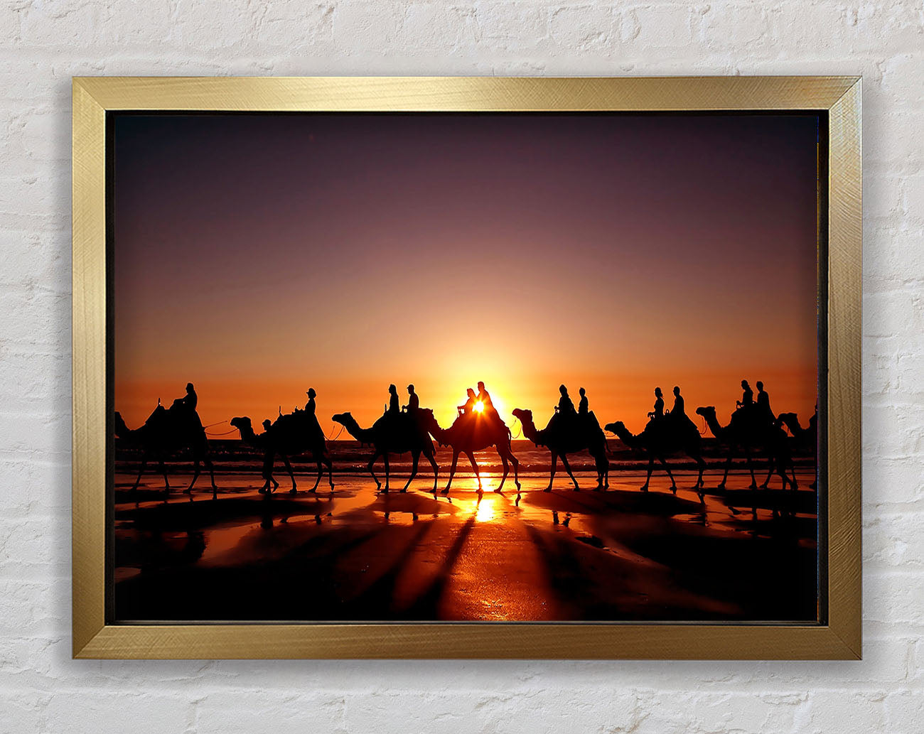 Camel Caravan Framed Print