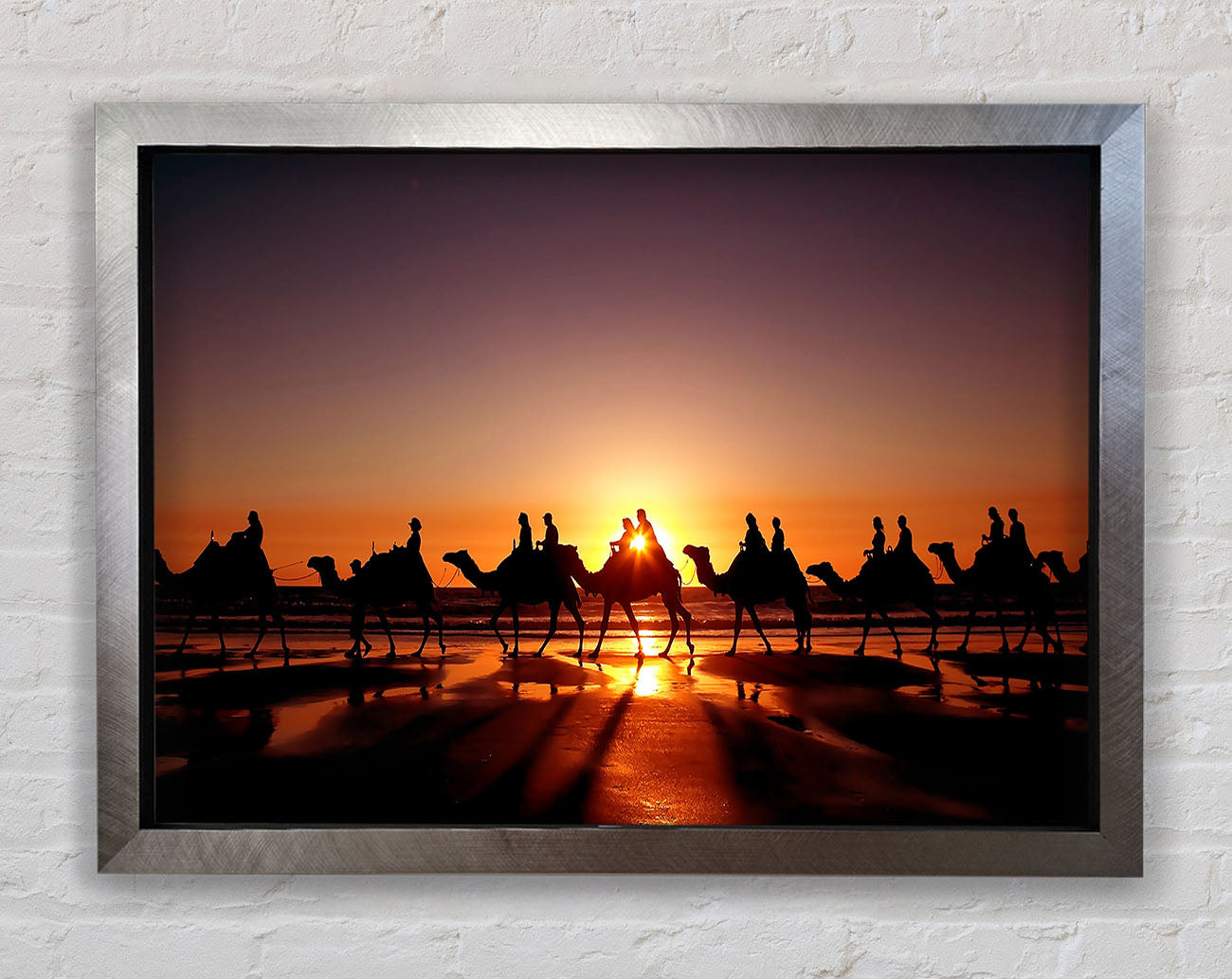 Camel Caravan Framed Print