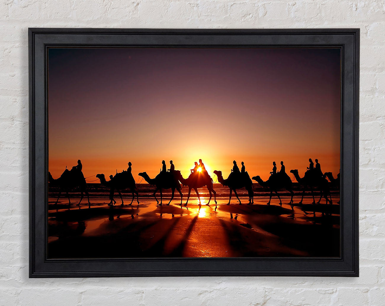 Camel Caravan Framed Print