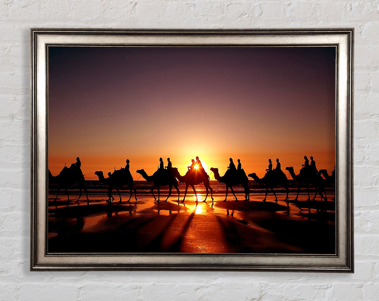Camel Caravan Framed Print