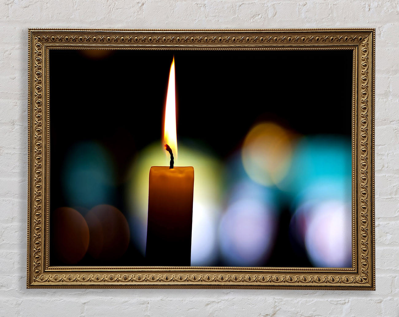 Candle Flame Framed Print