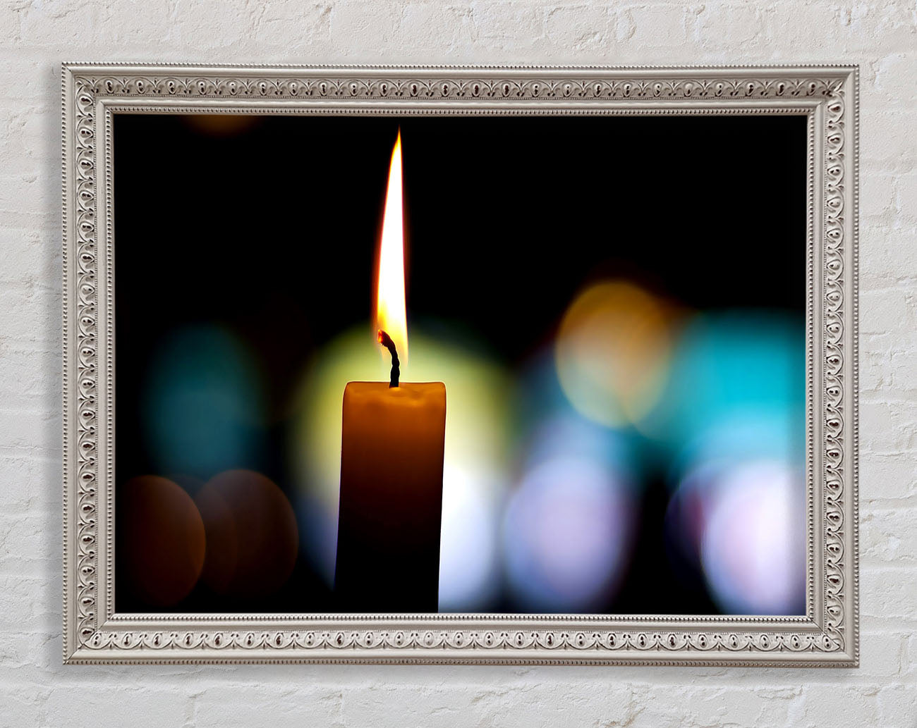 Candle Flame Framed Print