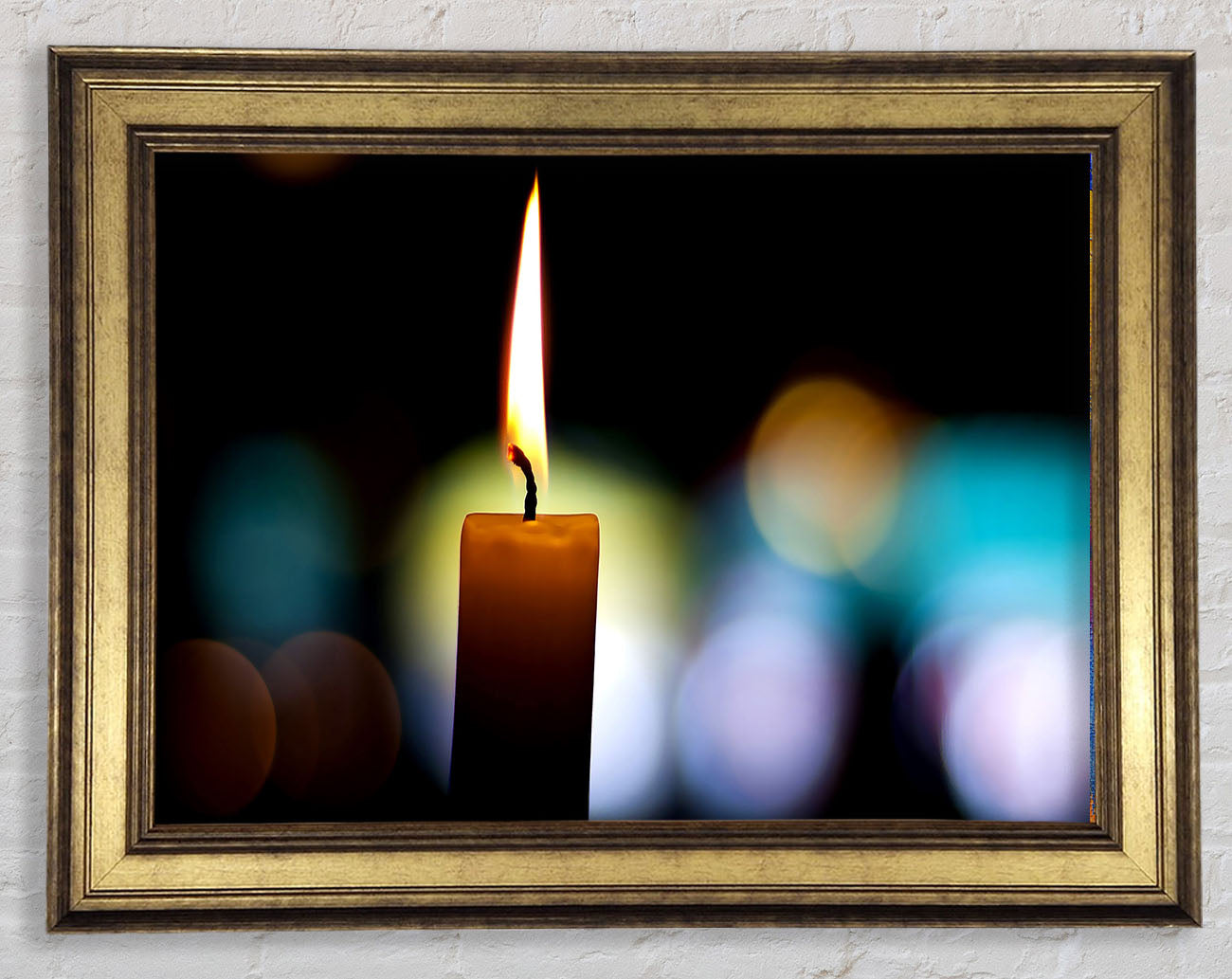 Candle Flame Framed Print