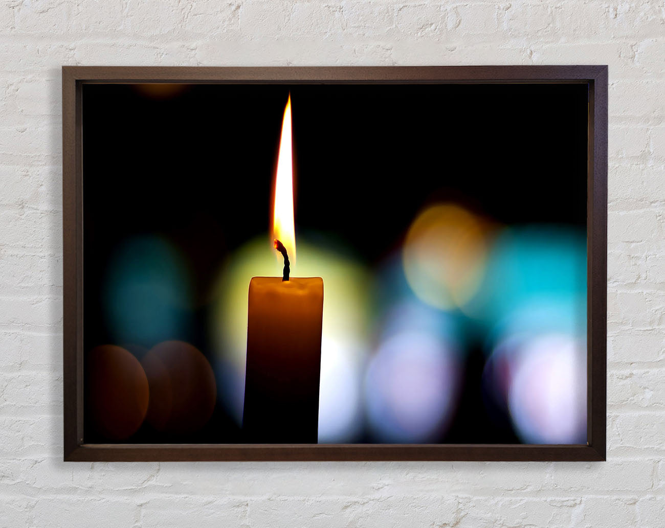 Candle Flame Framed Print