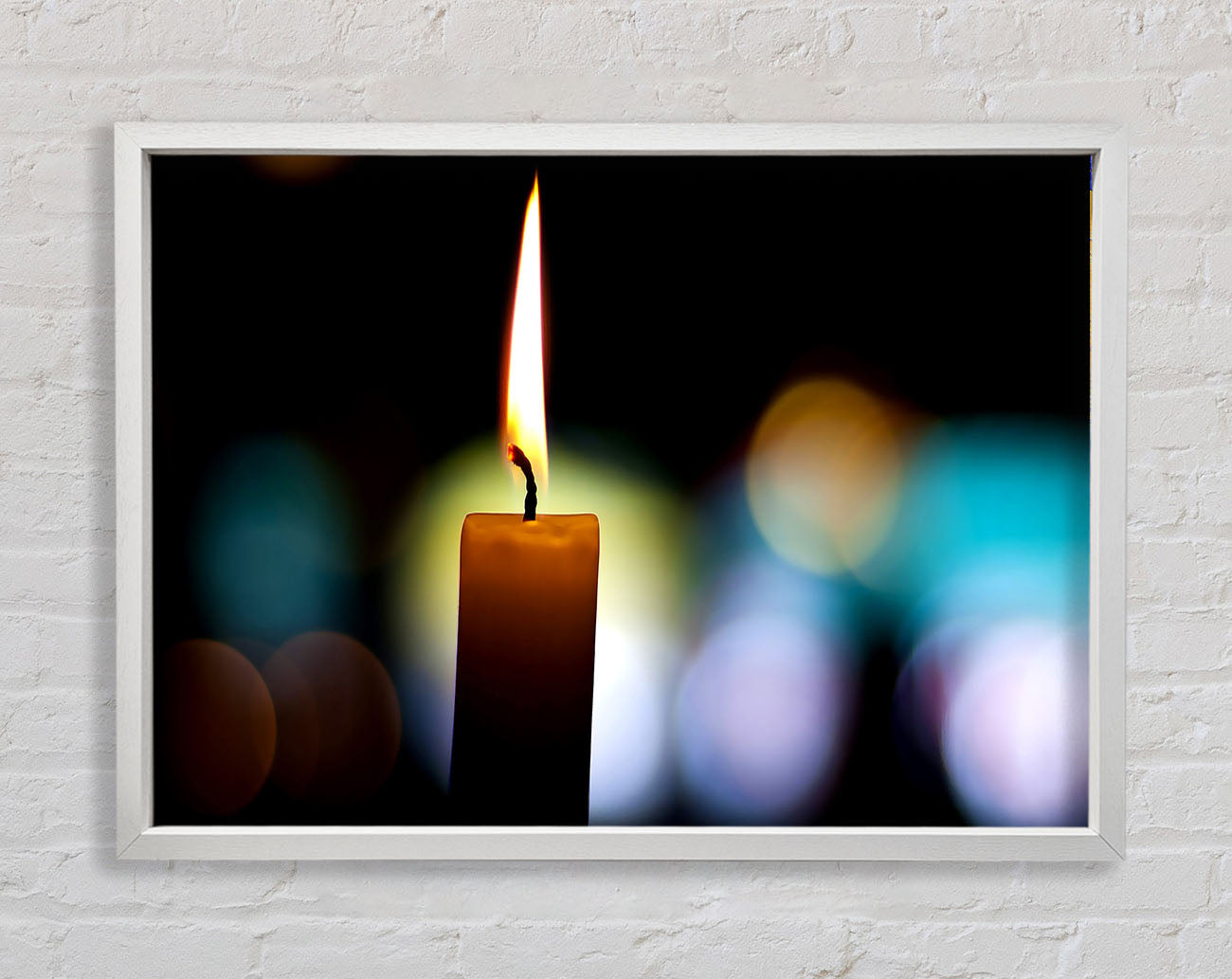 Candle Flame Framed Print