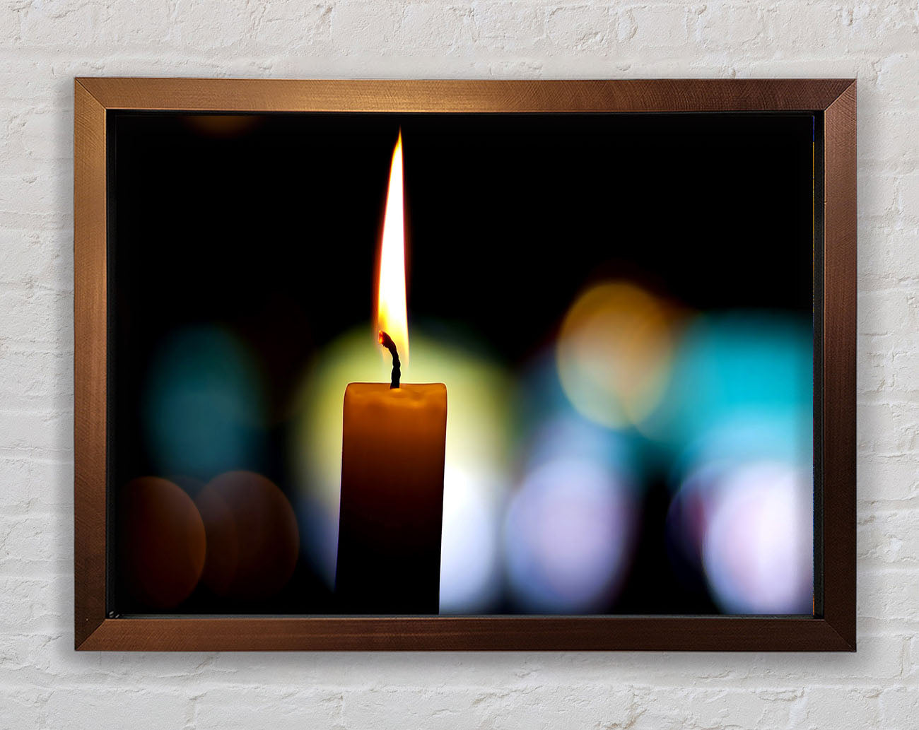 Candle Flame Framed Print