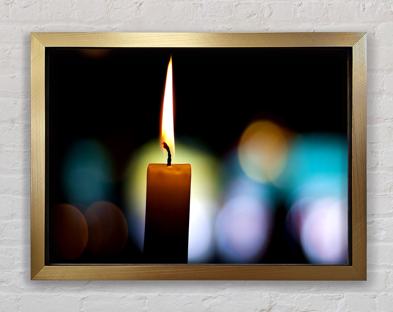 Candle Flame Framed Print