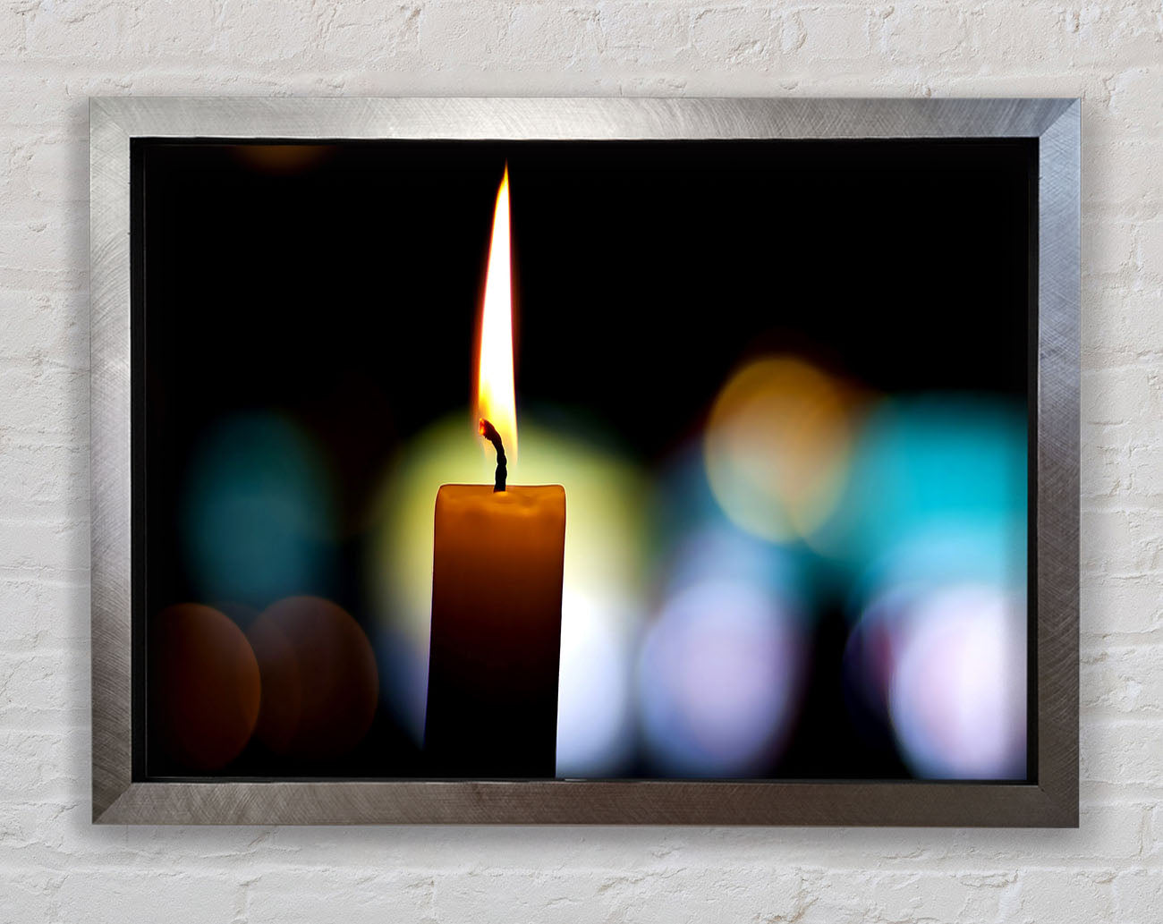 Candle Flame Framed Print