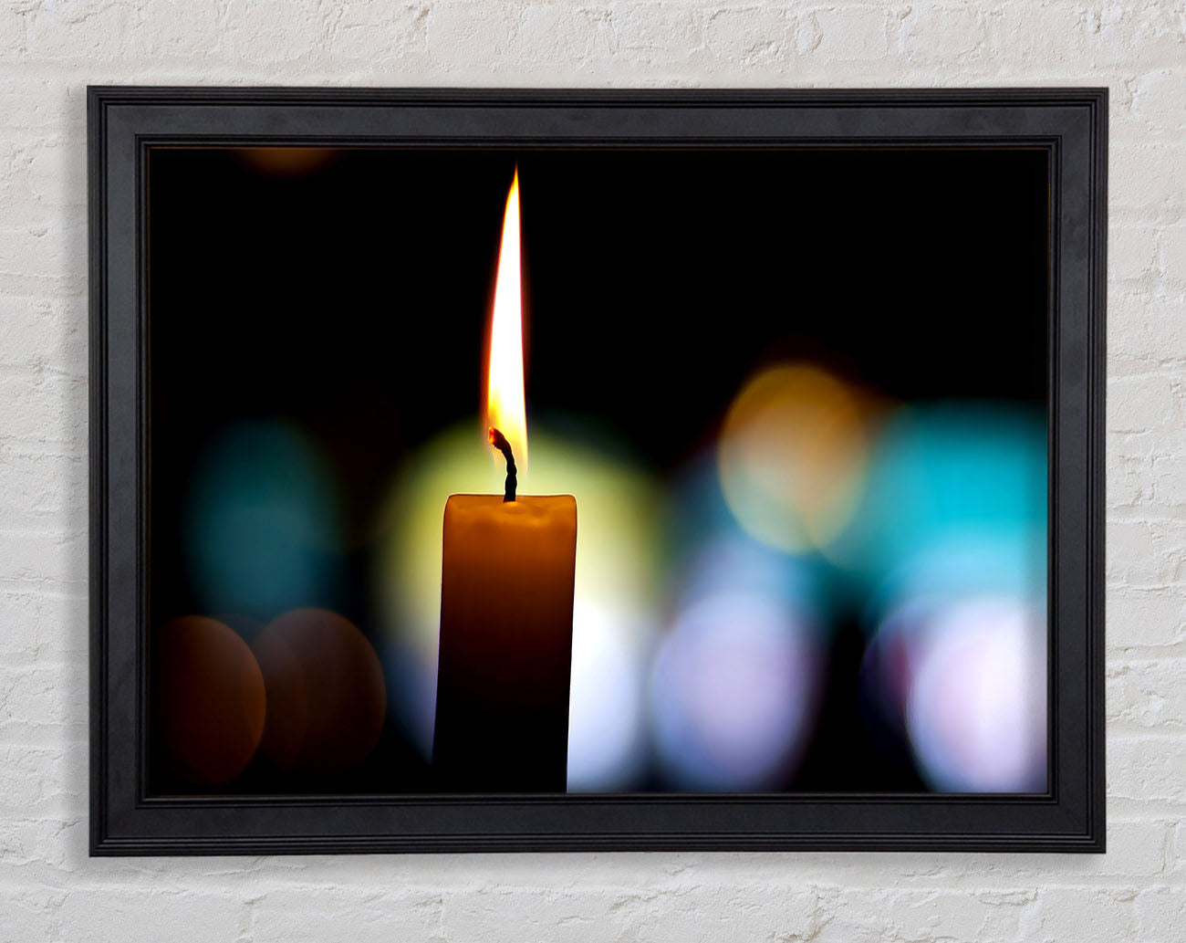 Candle Flame Framed Print
