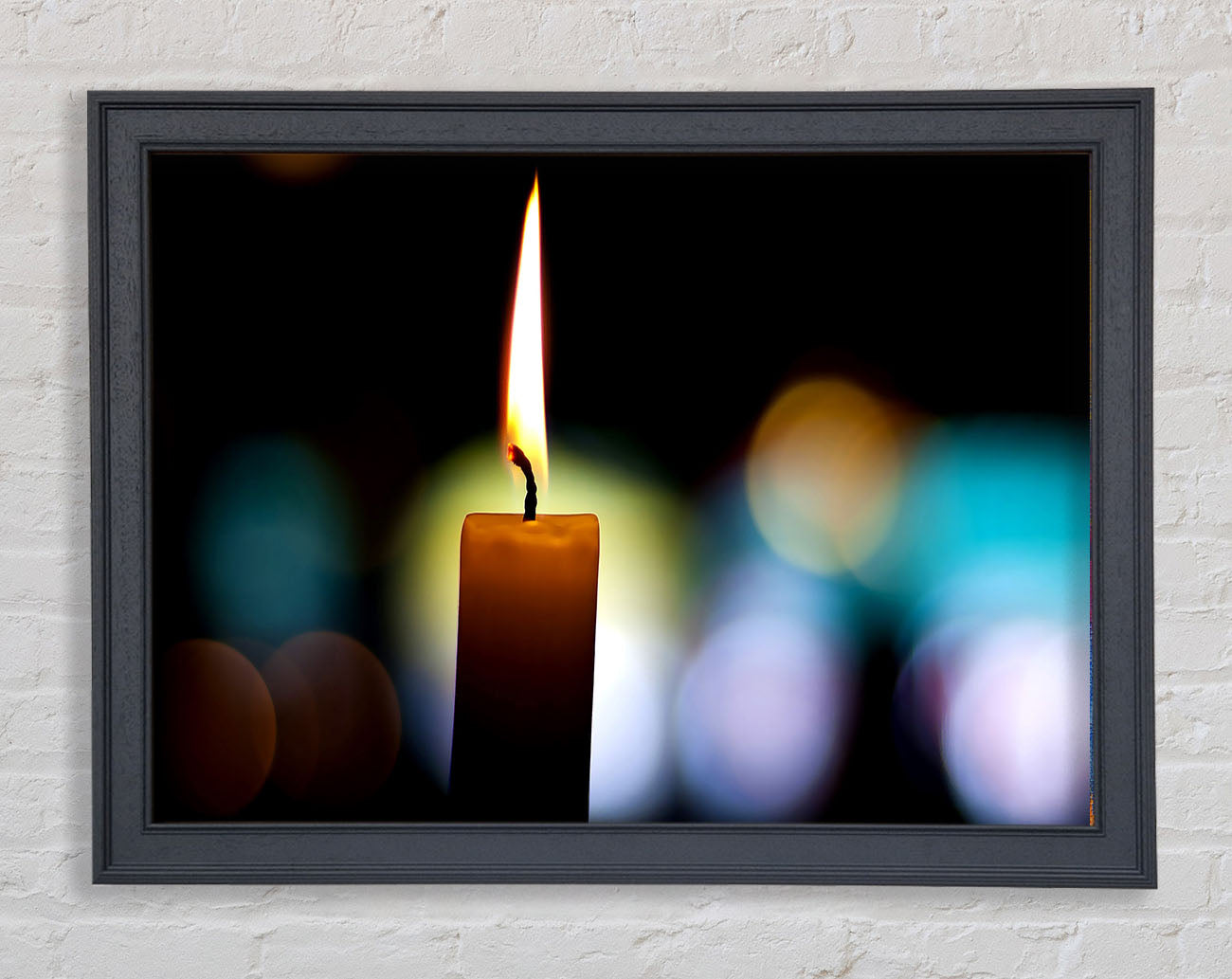 Candle Flame Framed Print