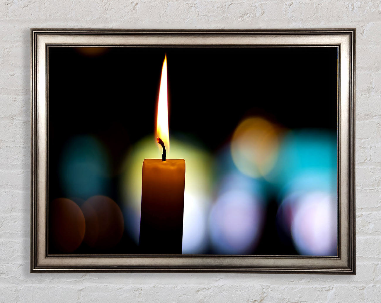 Candle Flame Framed Print
