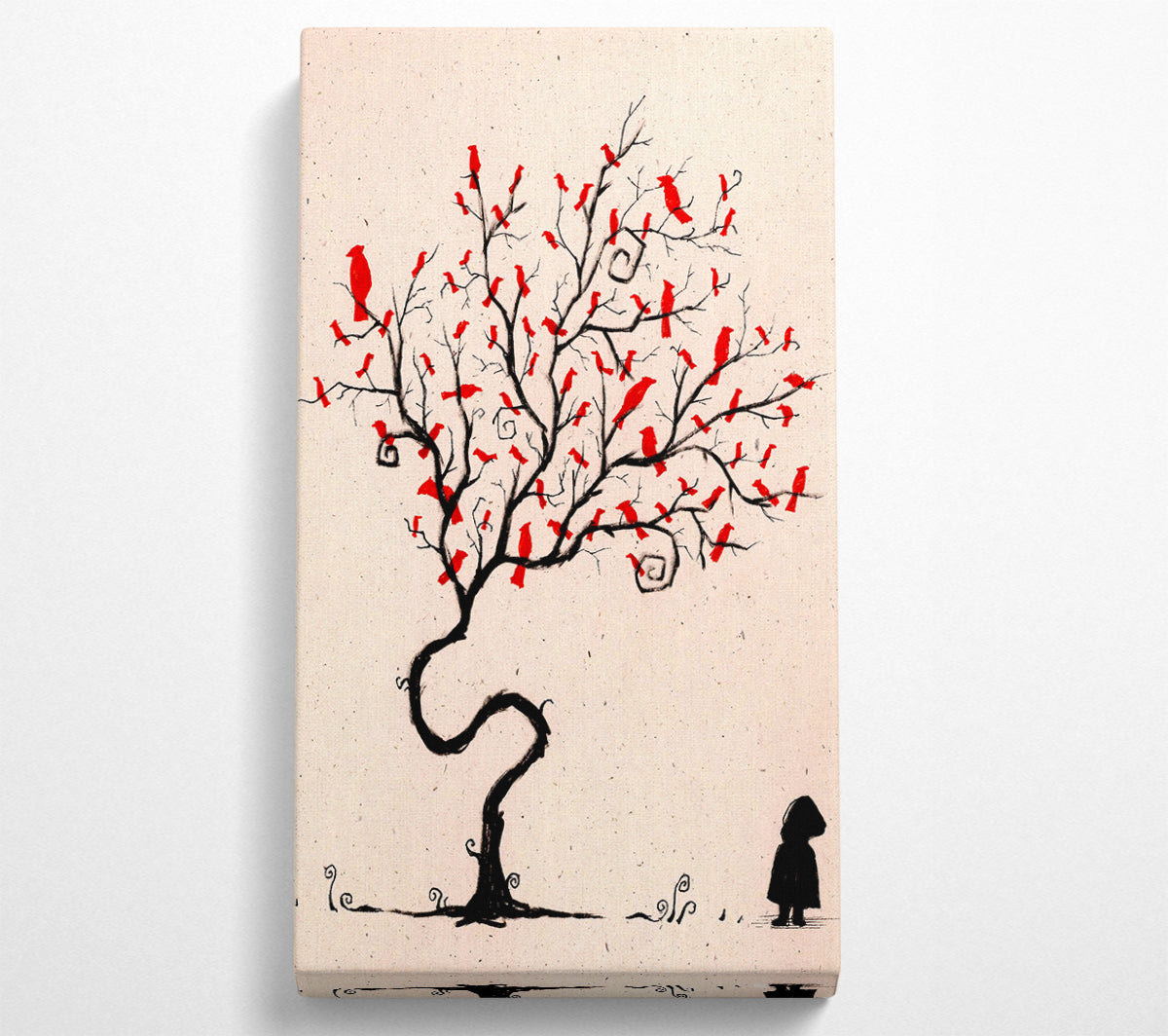 Red Birds Canvas Wall Art