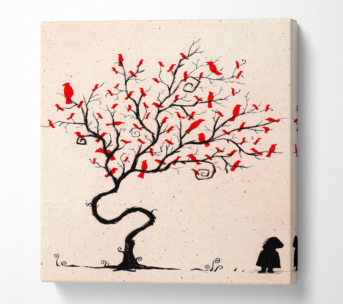 Red Birds Canvas Wall Art