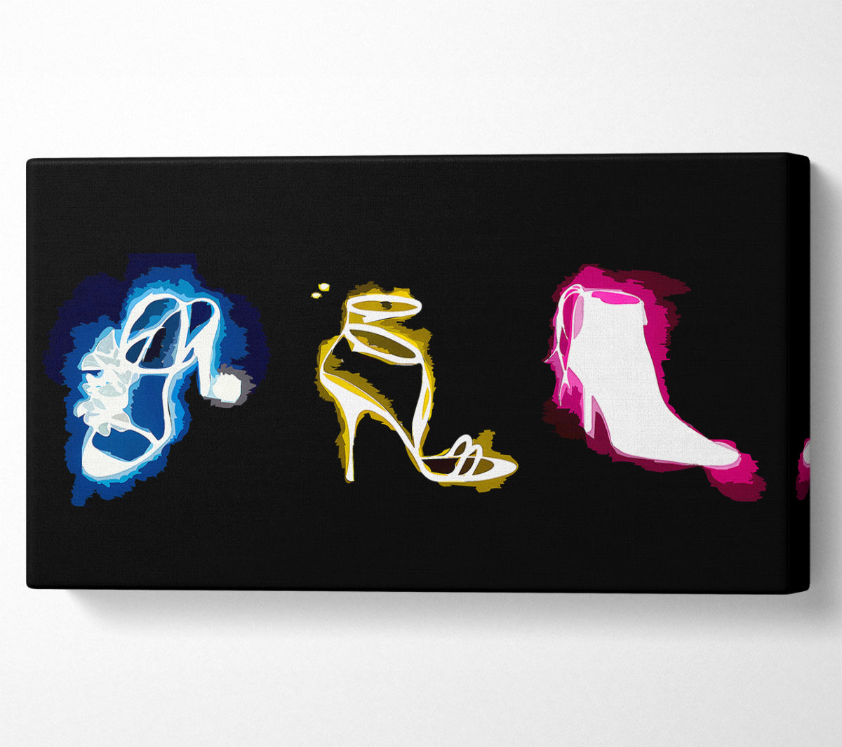 A Womans Love Of Shoes Canvas Print