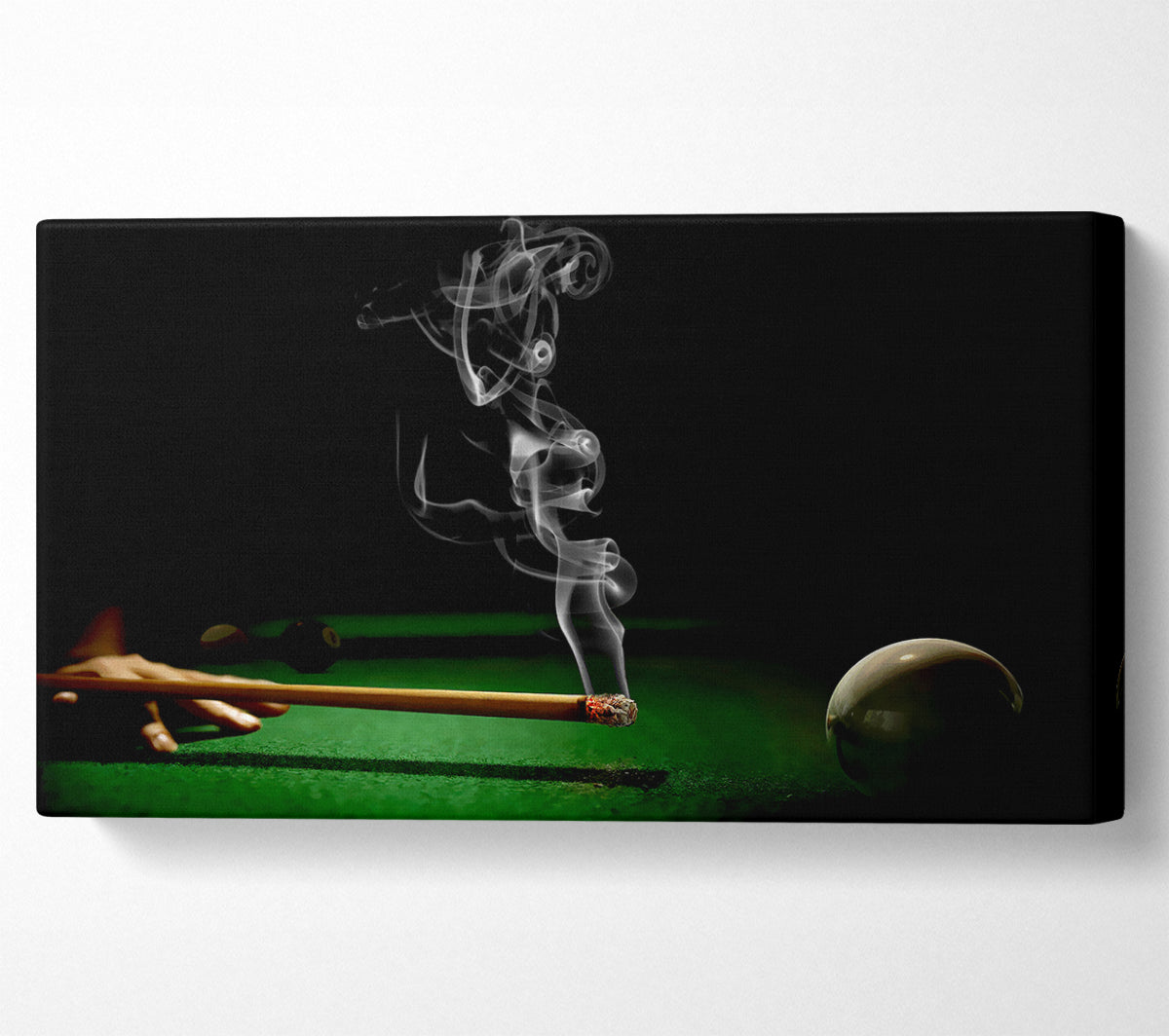 Smoking Cue Canvas Wall Art