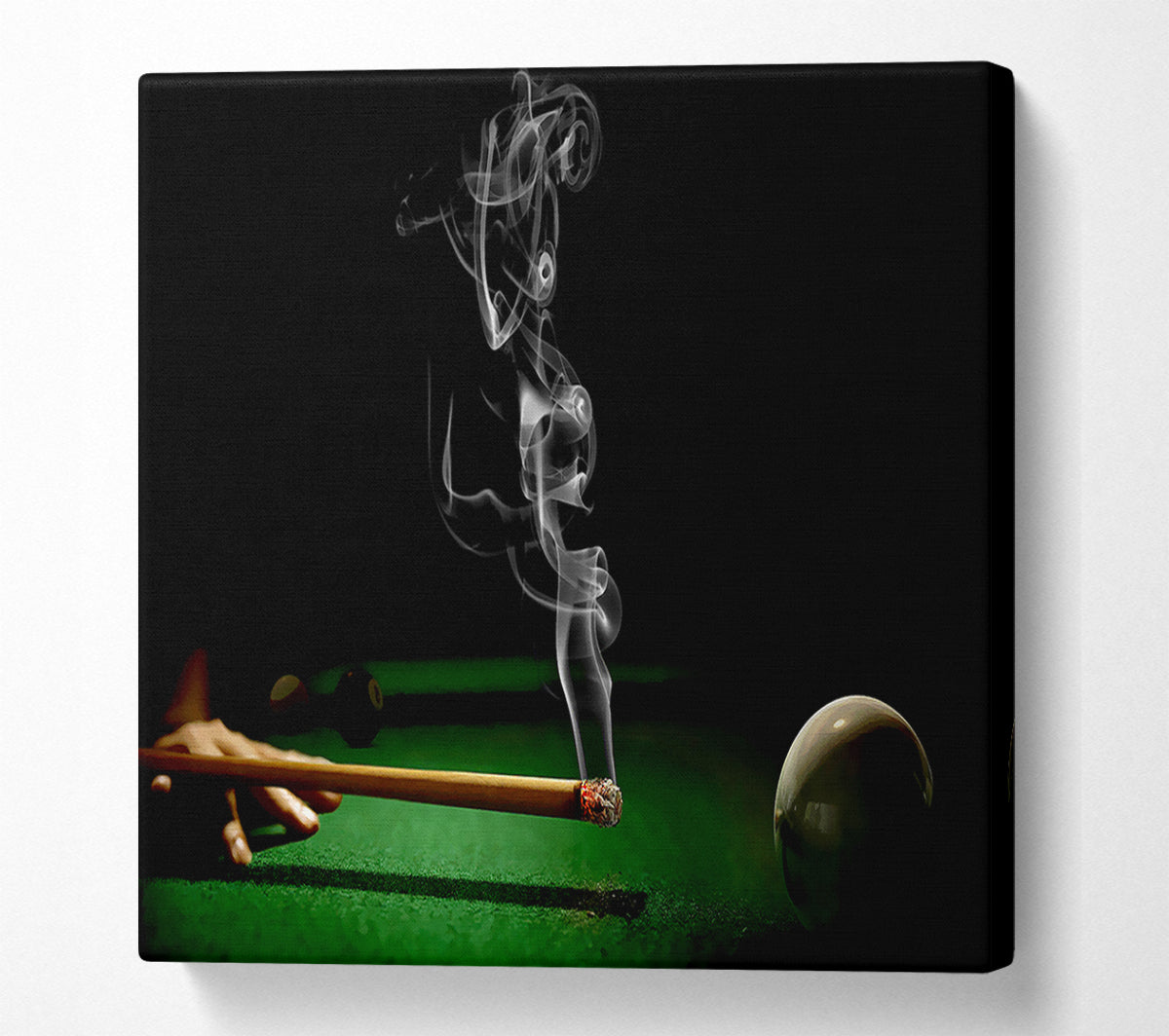 Smoking Cue Canvas Wall Art