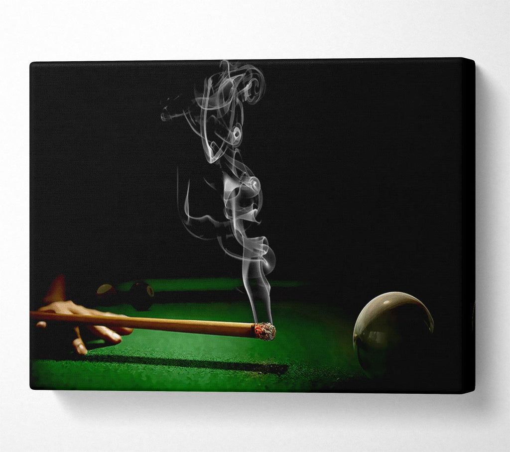 Smoking Cue Canvas Wall Art