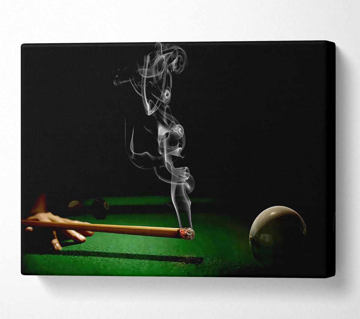 Smoking Cue Canvas Wall Art
