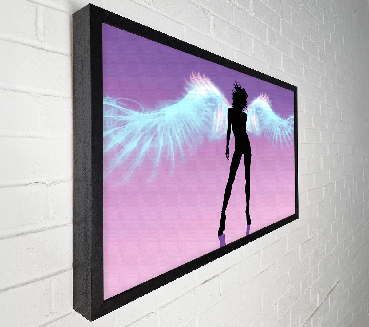 Purple Angel Wings Canvas Wall Art