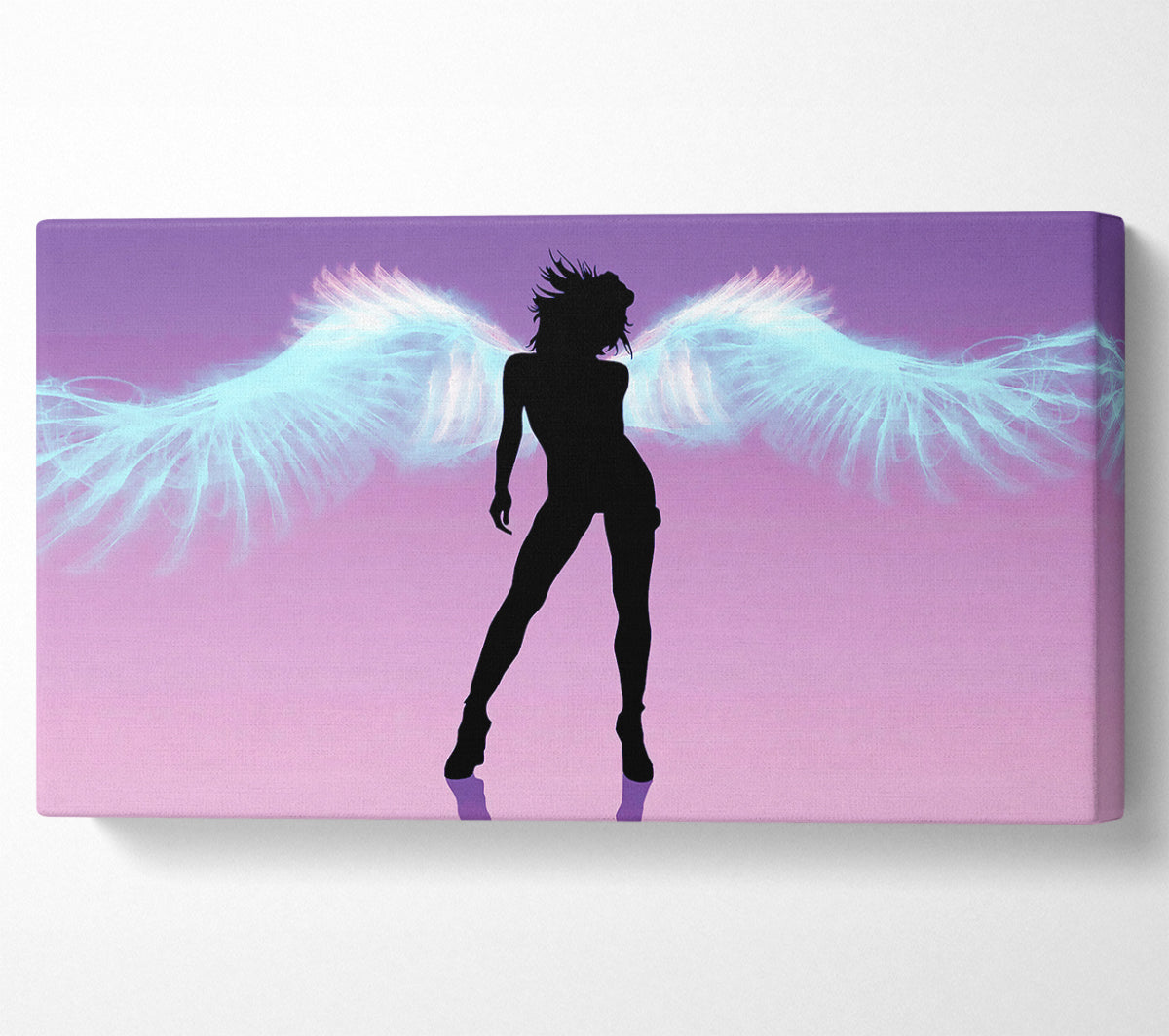 Purple Angel Wings Canvas Wall Art