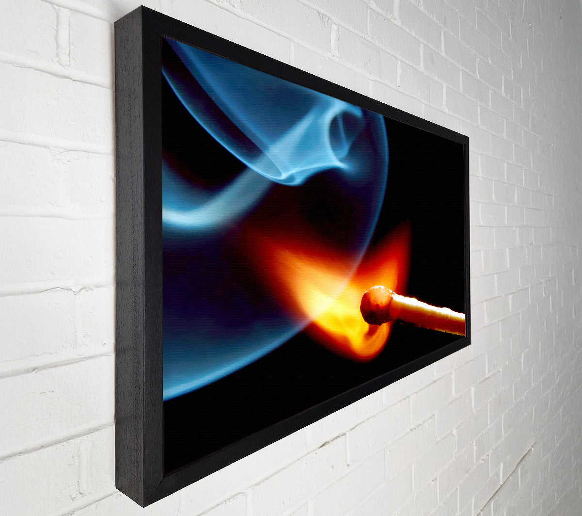 Striking The Match Canvas Wall Art