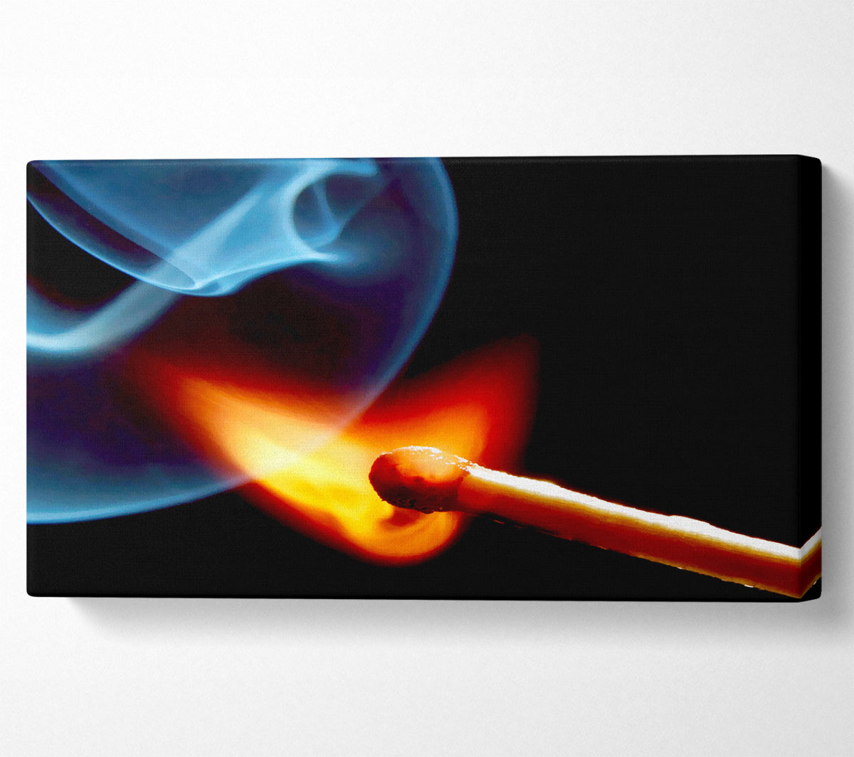 Striking The Match Canvas Wall Art