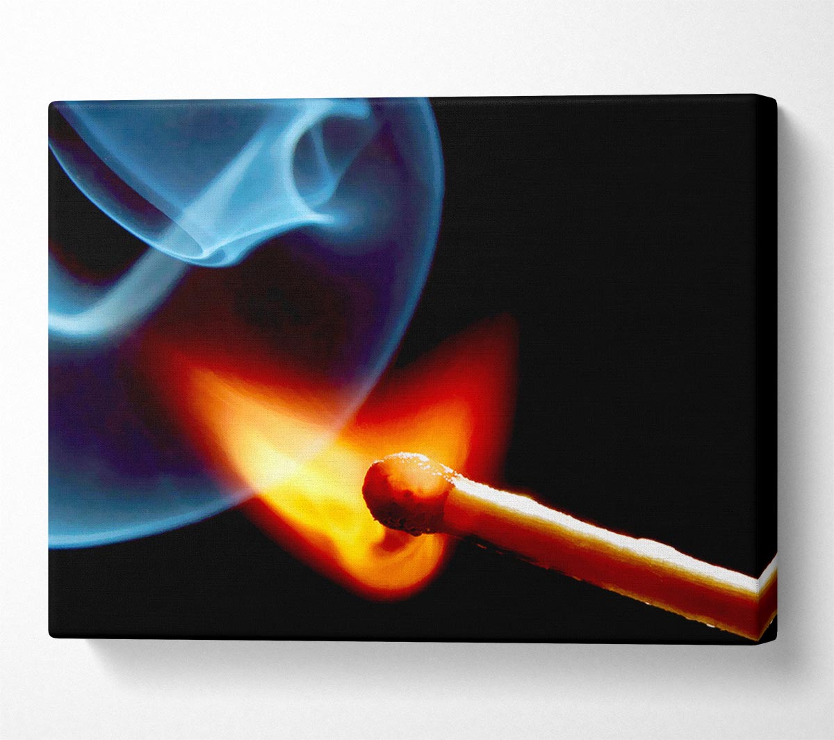 Striking The Match Canvas Wall Art