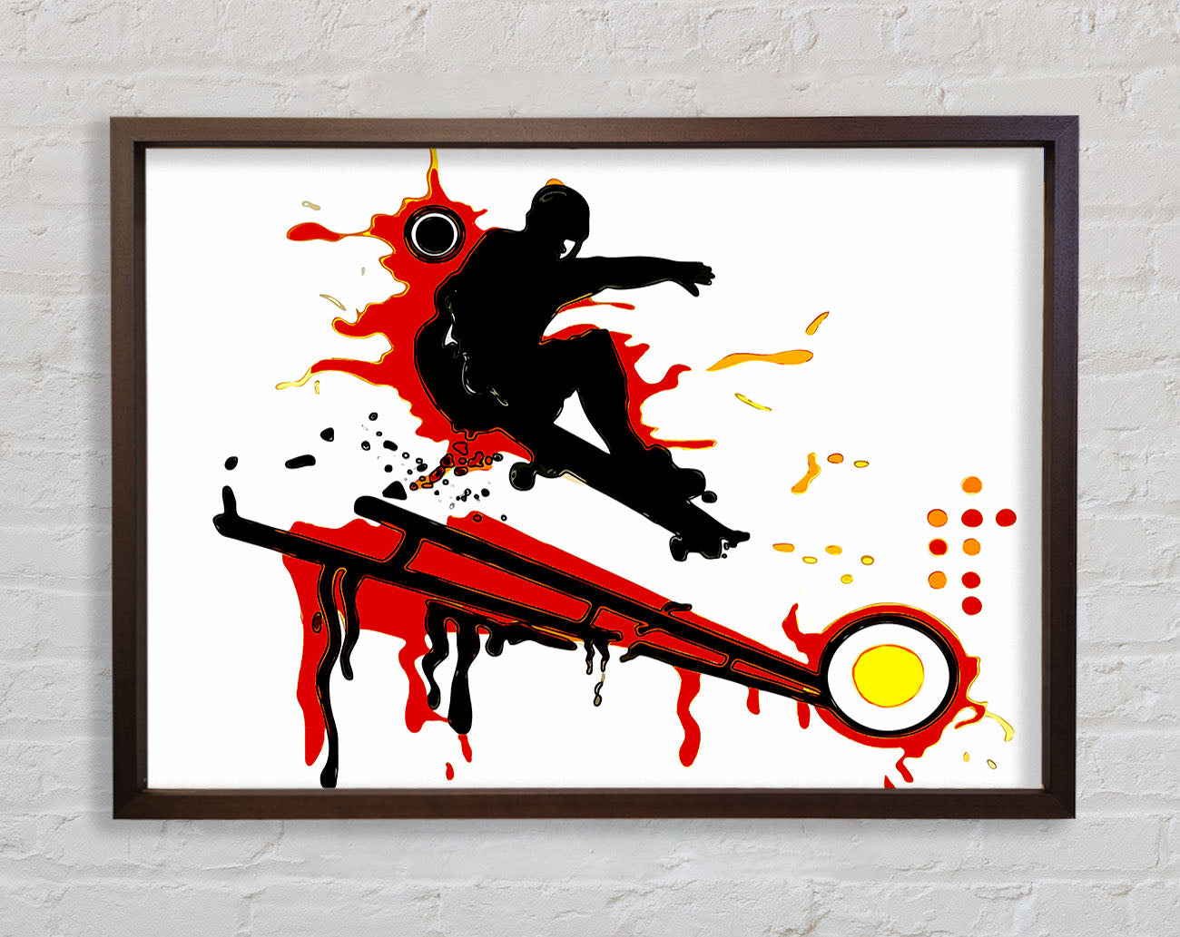 Skateboarders Railing Framed Print