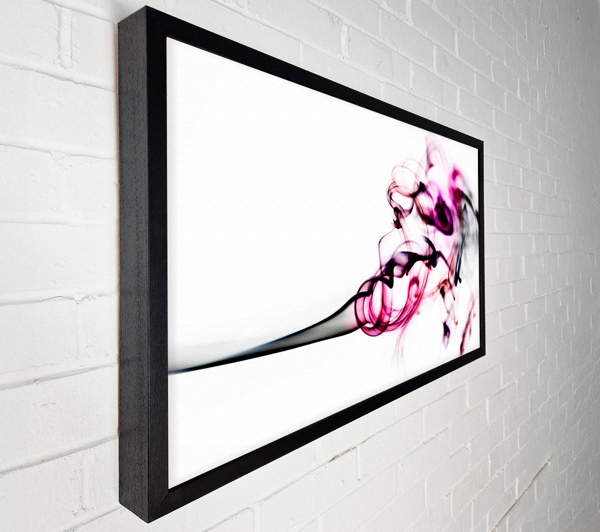 Pink Smoke Fury Canvas Wall Art