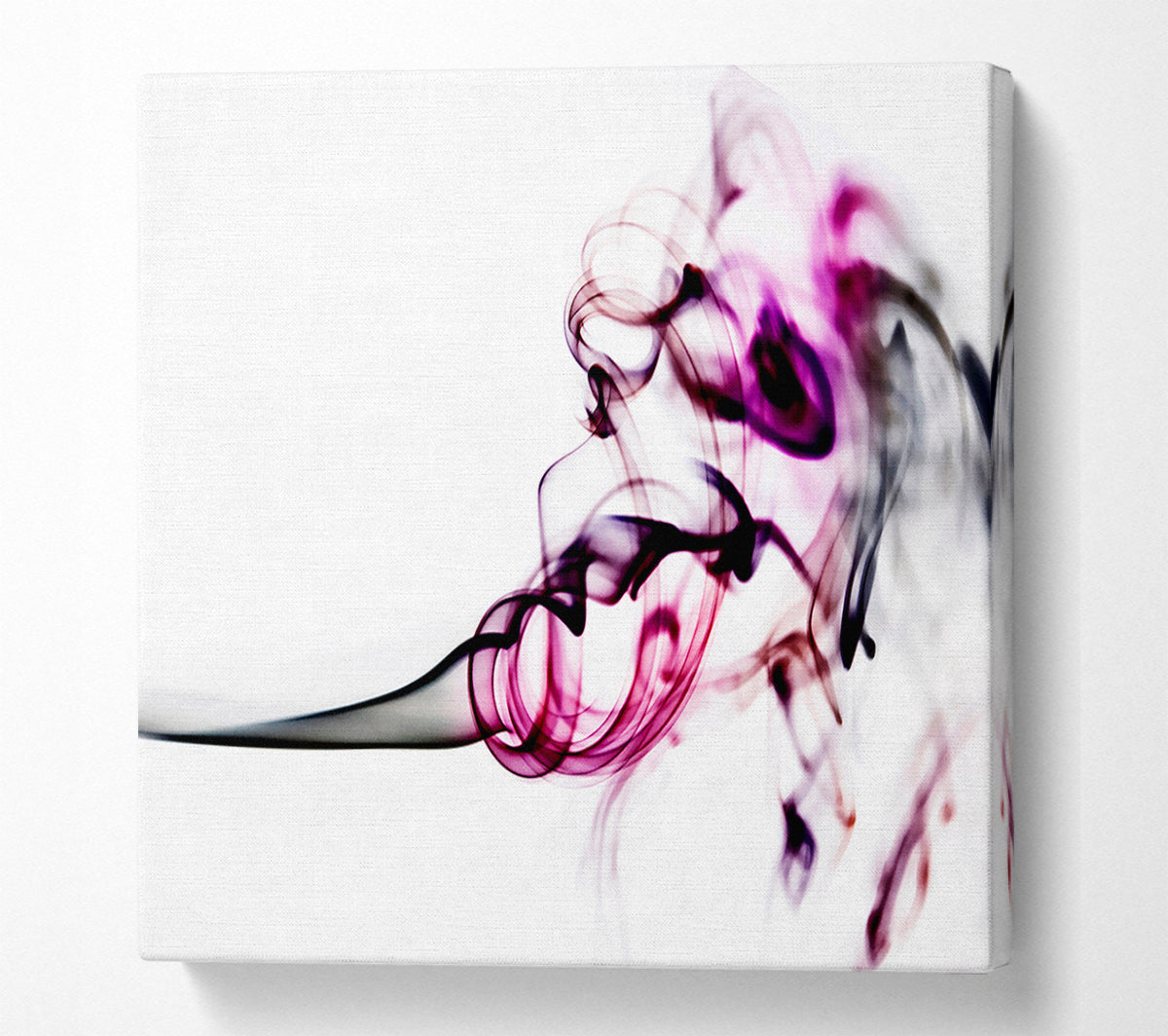 Pink Smoke Fury Canvas Wall Art