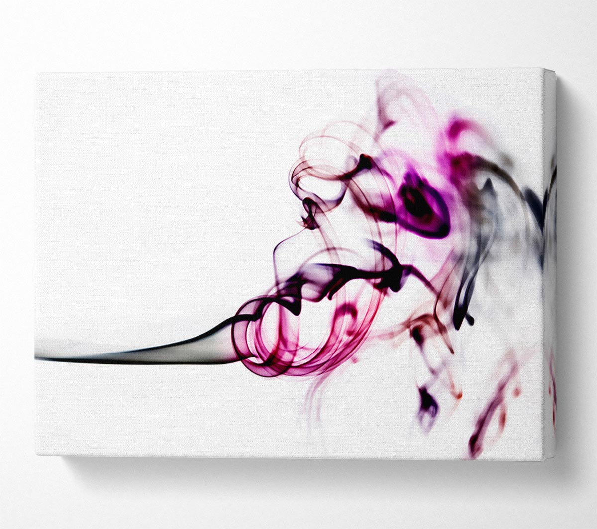 Pink Smoke Fury Canvas Wall Art