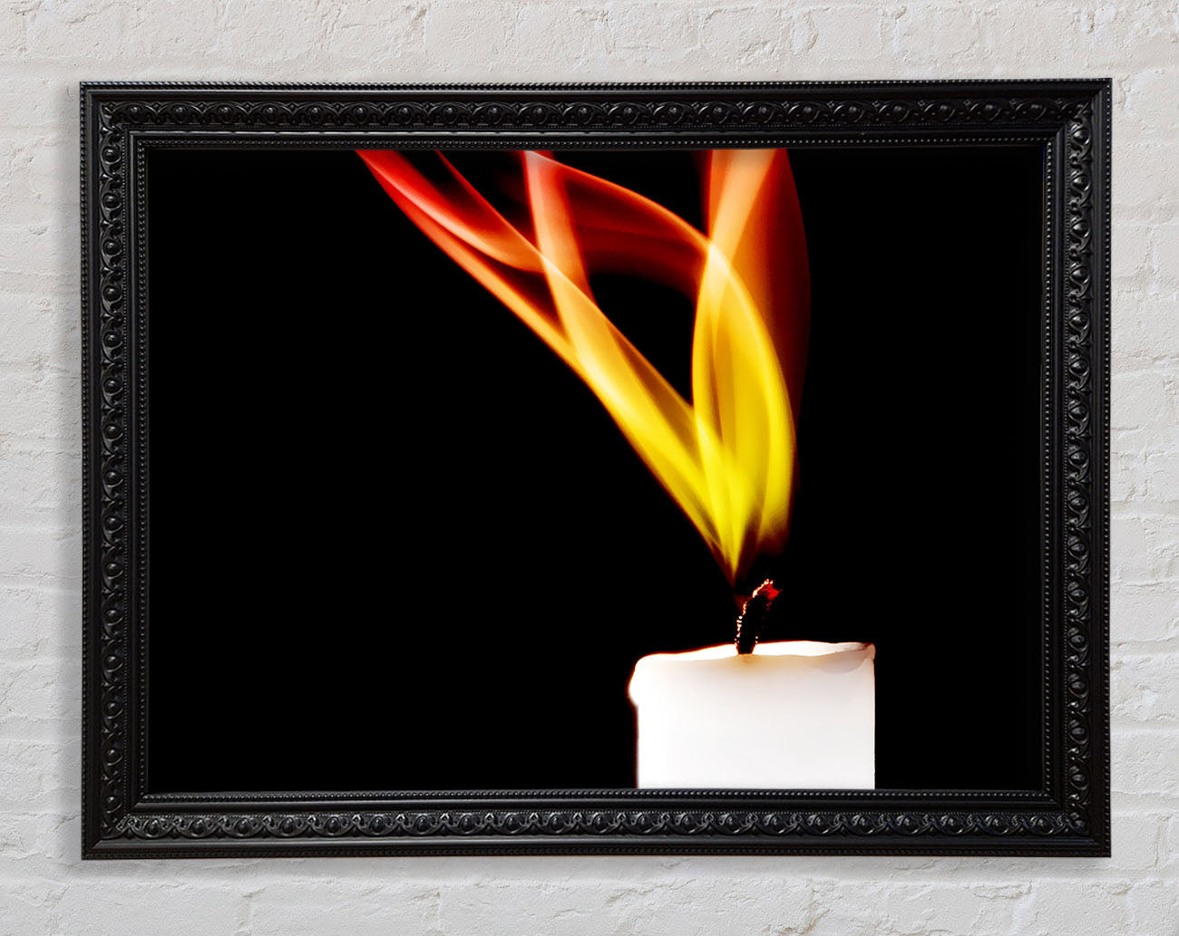 Flame Of A Candle Framed Print