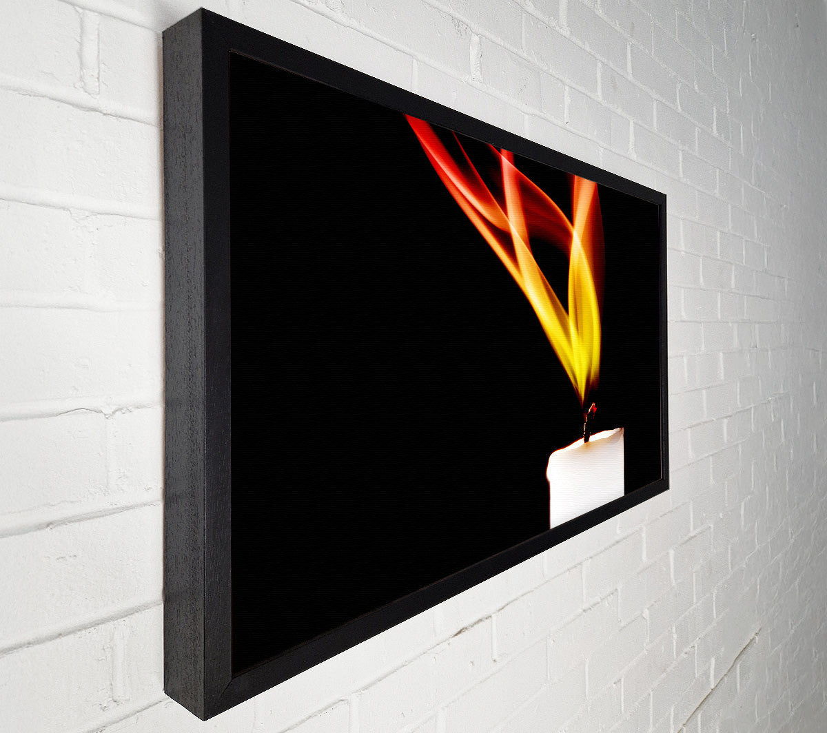 Flame Of A Candle Canvas Art