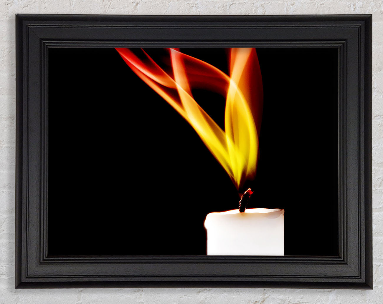 Flame Of A Candle Framed Print