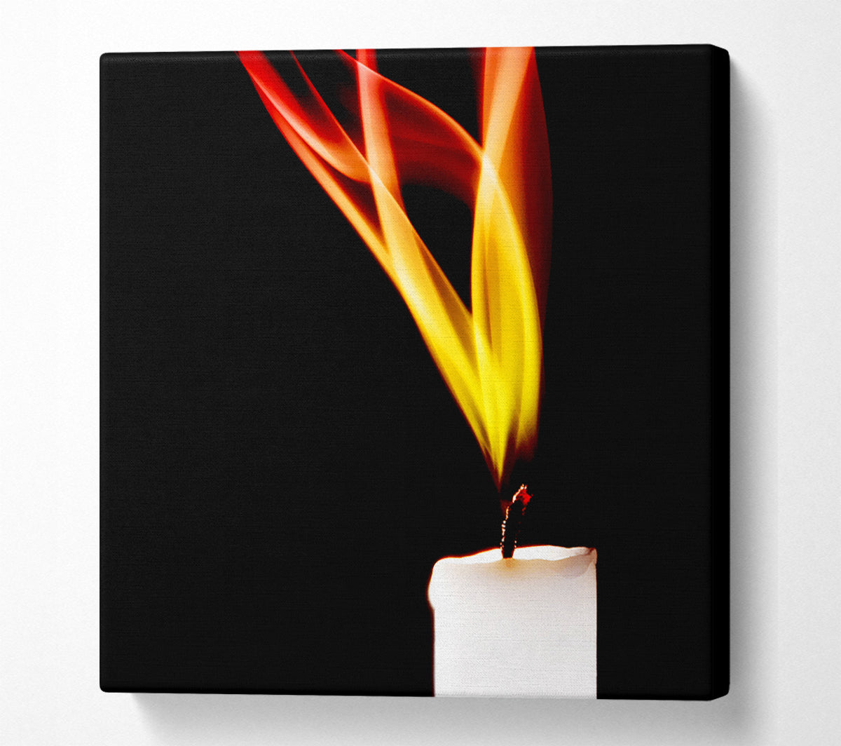 Flame Of A Candle Canvas Art