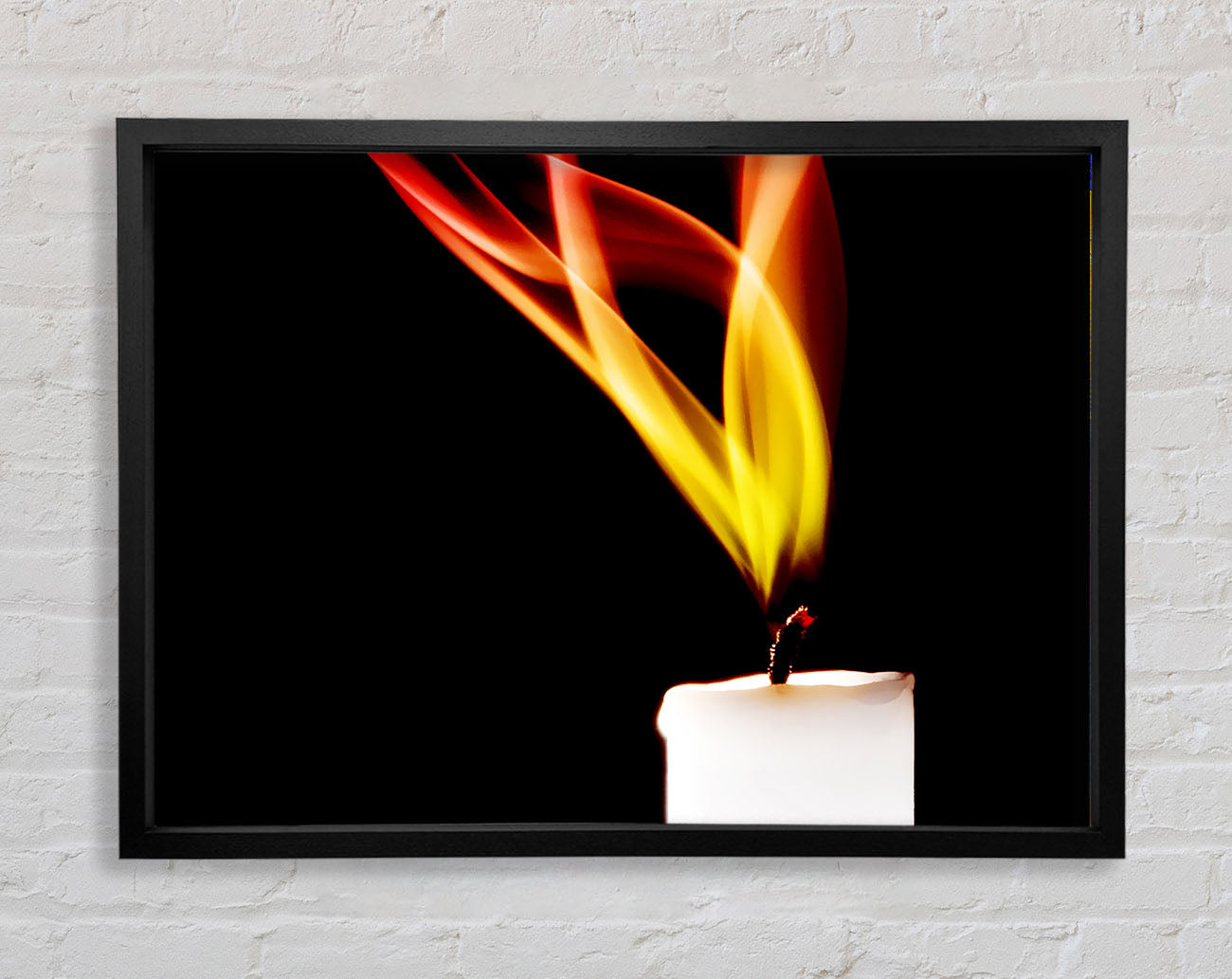Flame Of A Candle Framed Print