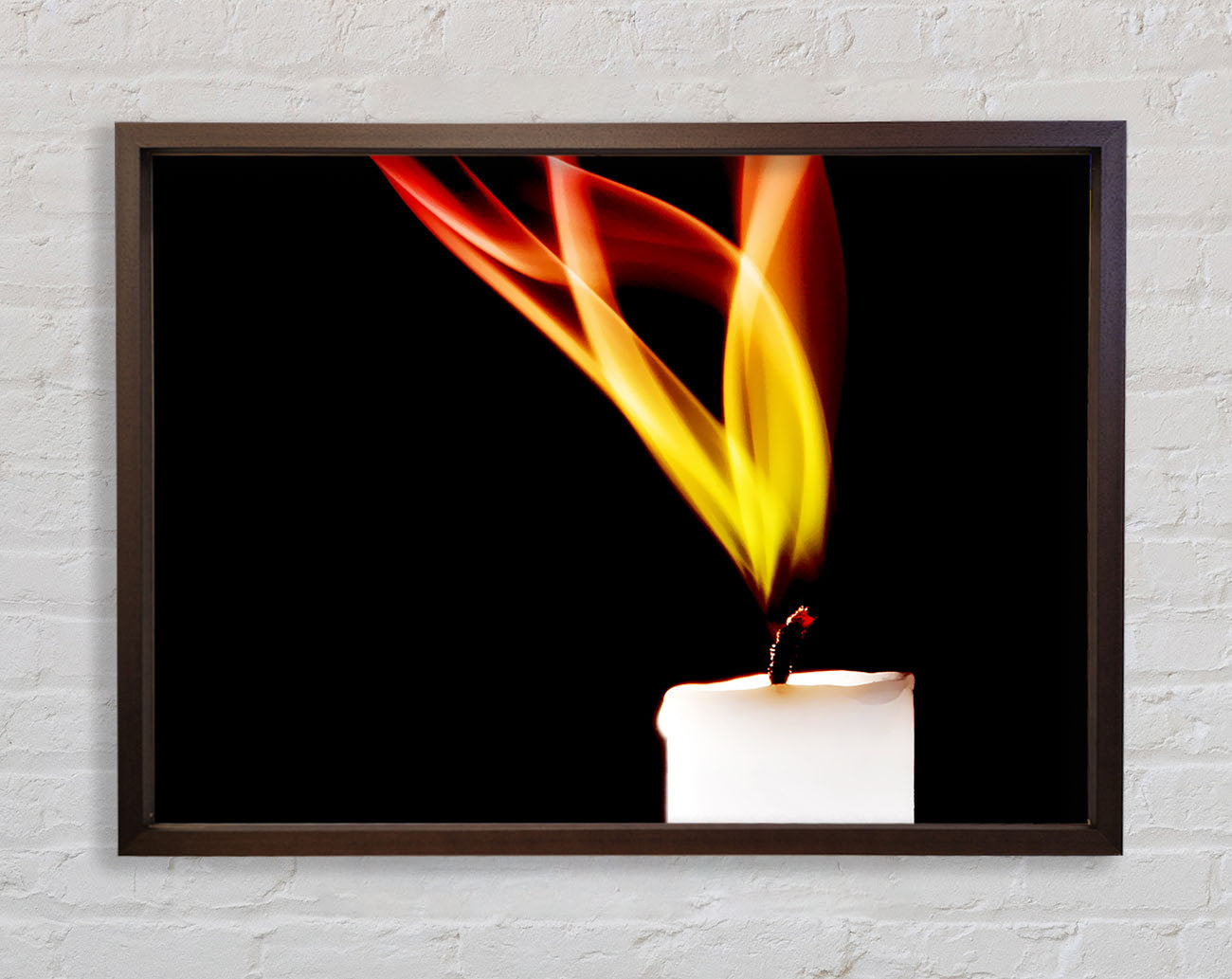 Flame Of A Candle Framed Print
