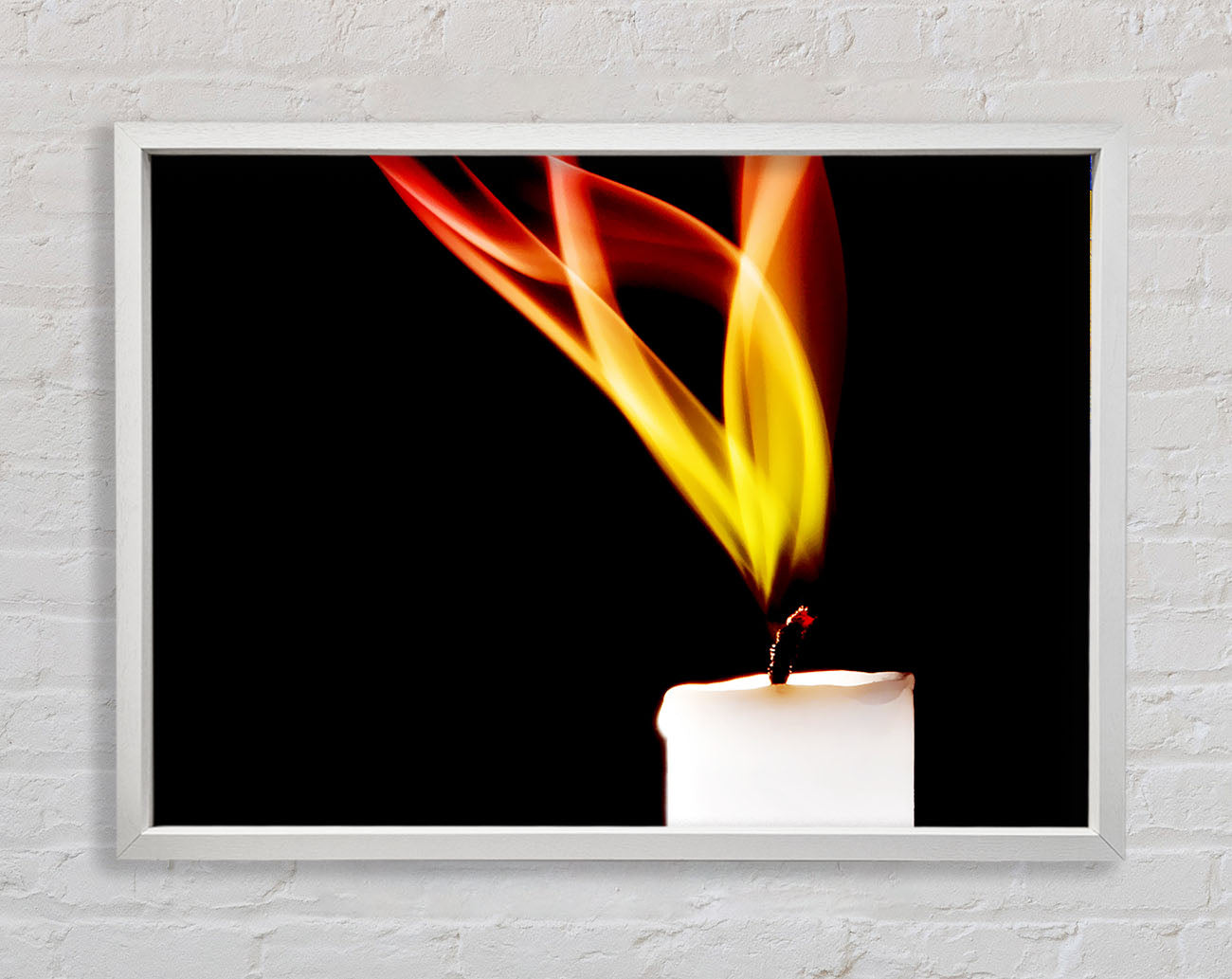 Flame Of A Candle Framed Print