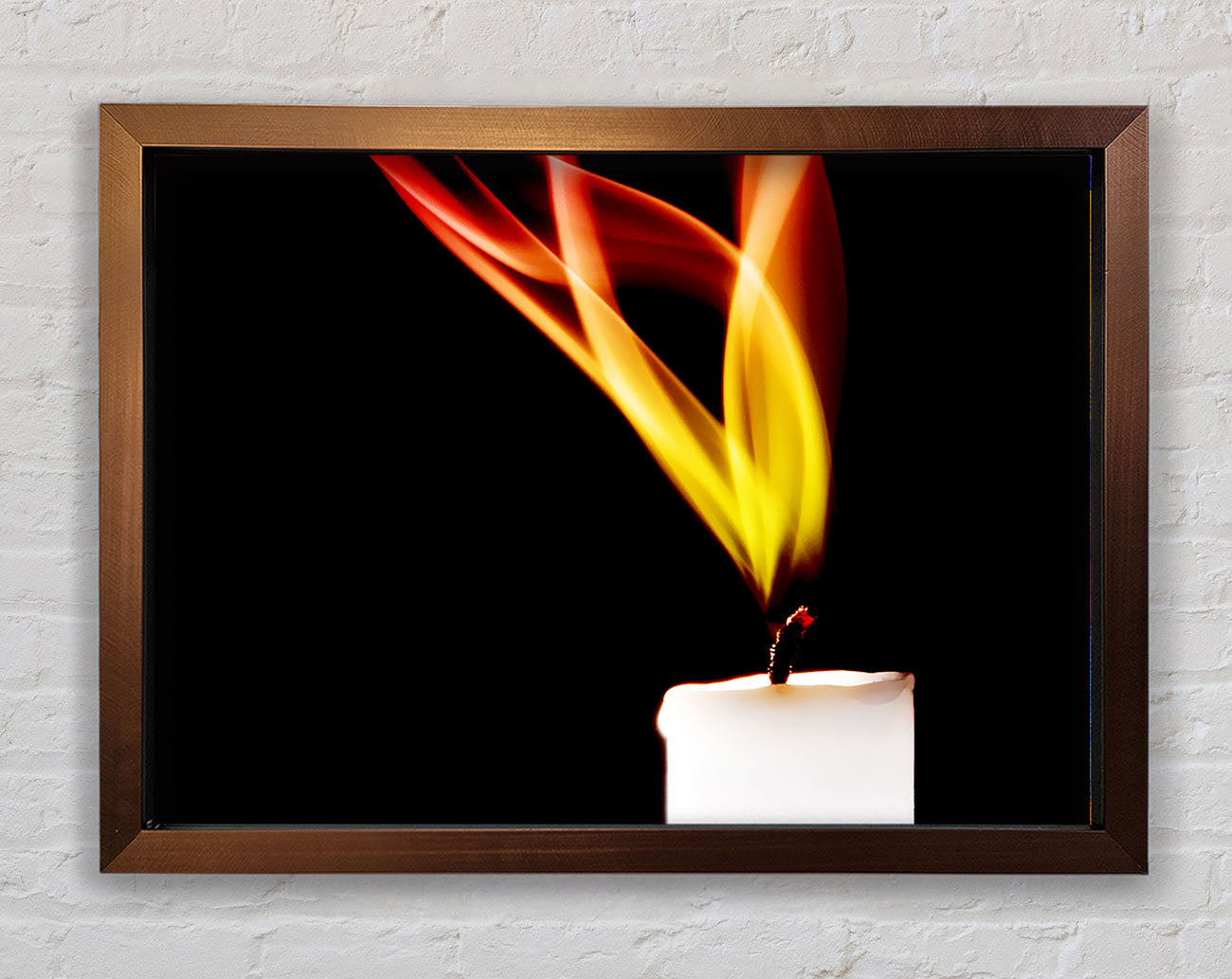 Flame Of A Candle Framed Print