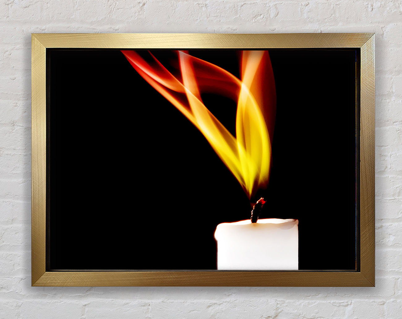 Flame Of A Candle Framed Print